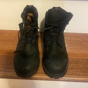 Timberland Black Leather Boots Big boys